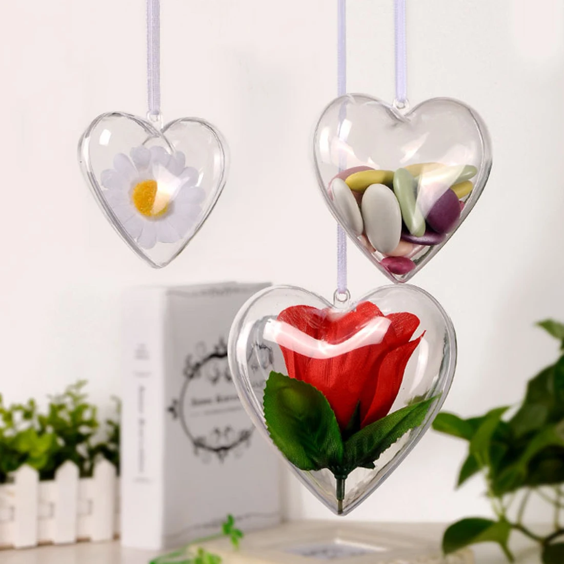 Cajas de dulces transparentes calientes diseño romántico decoraciones de Navidad bola transparente puede abrir plástico Navidad transparente Adorno Cajas de dulces transparentes calientes diseño romántico decoraciones de Navidad bola transparente puede abrir plástico Navidad transparente Adorno