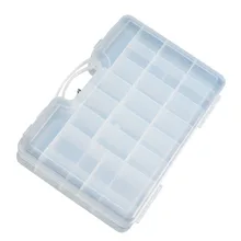 Пластиковый контейнер для рыболовных приманок крючок приманки снасти ящик для хранения Контейнер аксессуары PP ABS Чистый Прозрачный#4D24