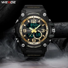 WEIDE New Arrival Electronic Digital Watch Shock Resistant 50 Meters Waterproof Alarm Fashion Multi-function Wristwatch for Man