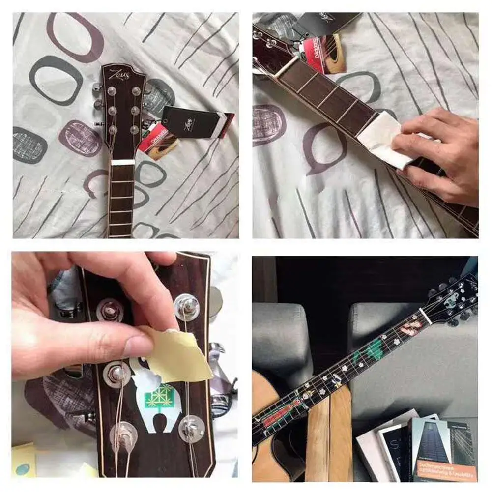 Гитарный гриф инкрустация наклейки гитара ПВХ наклейки Guitarra украшения для электроакустической гитары бас аксессуары