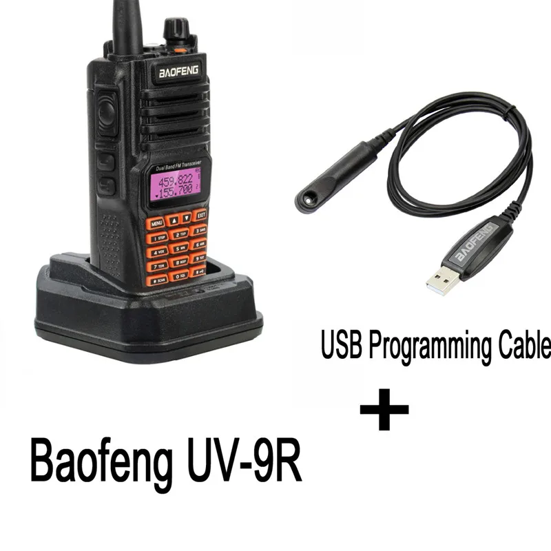 Baofeng UV-9R IP67 5 Вт дальняя рация 10 км любительский двухдиапазонный UV9R портативный CB радио коммуникатор с наушником микрофоном