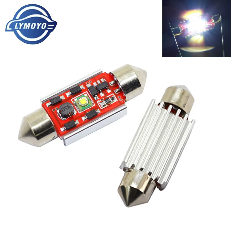 

10x car c5w led Festoon CANBUS 31/36/39/41mm C5W ERROR FREE with cree chip 1 LED Smd Interior White Dome Light SMD Roof Bulbs12v