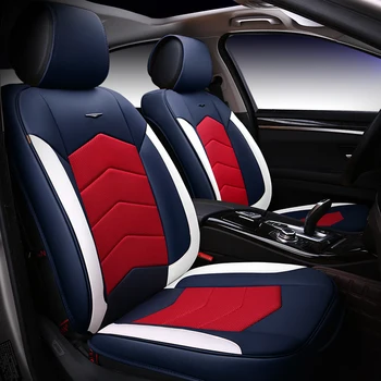 

High Quality leather Car Seat Covers Universal Fit Car Styling for toyota solaris RAV4 skoda rapid bmw e46 Land Cruiser