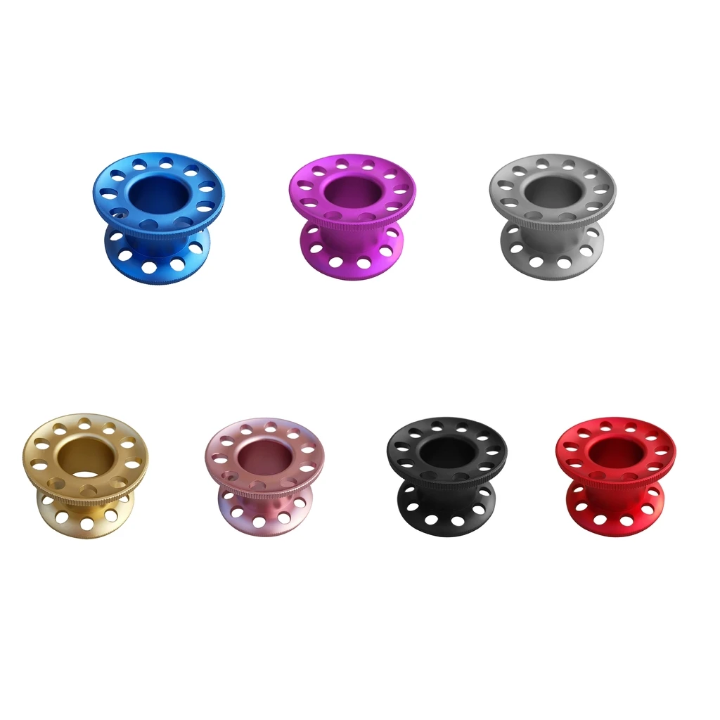 Aluminum Alloy Dive Wreck Cave Finger Reel Scuba Diving Tech Spool Guide Line Spool Underwater Snorkeling Gear Accessories Equip