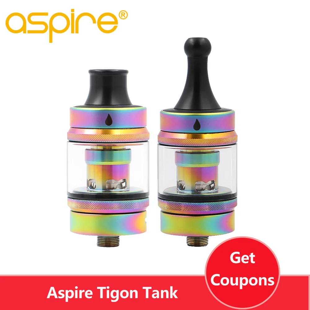 Новый Aspire Tigon Tank MTL/DTL 3 5 мл подходит для электронных сигарет 1 2 и Ом испаритель