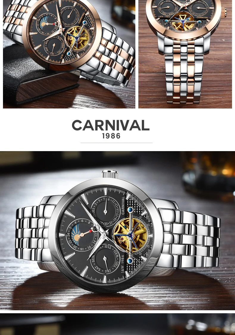 esporte masculino tourbillon relógio de pulso mecânico masculino