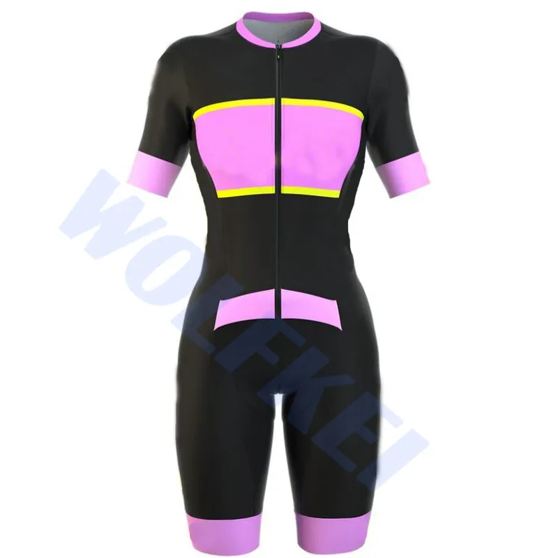 Летняя одежда для велоспорта цельный комбинезон Ropa Ciclismo 3 задних кармана Женская велосипедная одежда# SK2019000627001 - Цвет: Skinsuit h14