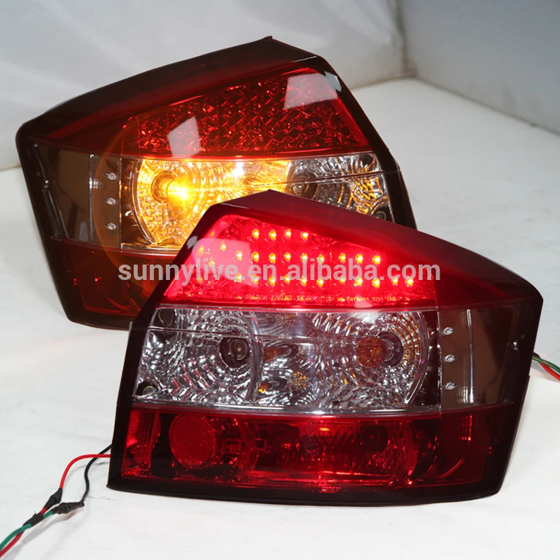 Светодиодный задний светильник для Audi A4 B6 светодиодный задний фонарь 2001-04 красный белый