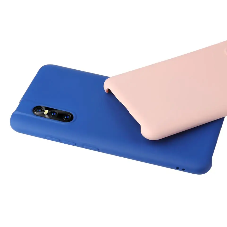 For vivo V15 Pro Premium TPU Cute Slim Solid Soft Back Shell Silicone Flexible Excellence Phone Protection Case Cover