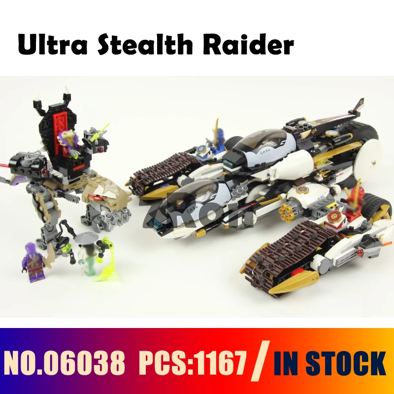 

Model building toys hobbies Ultra Stealth Raider 06038 Compatible With lego Blocks ninjago 70595 Educational DIY Bricks