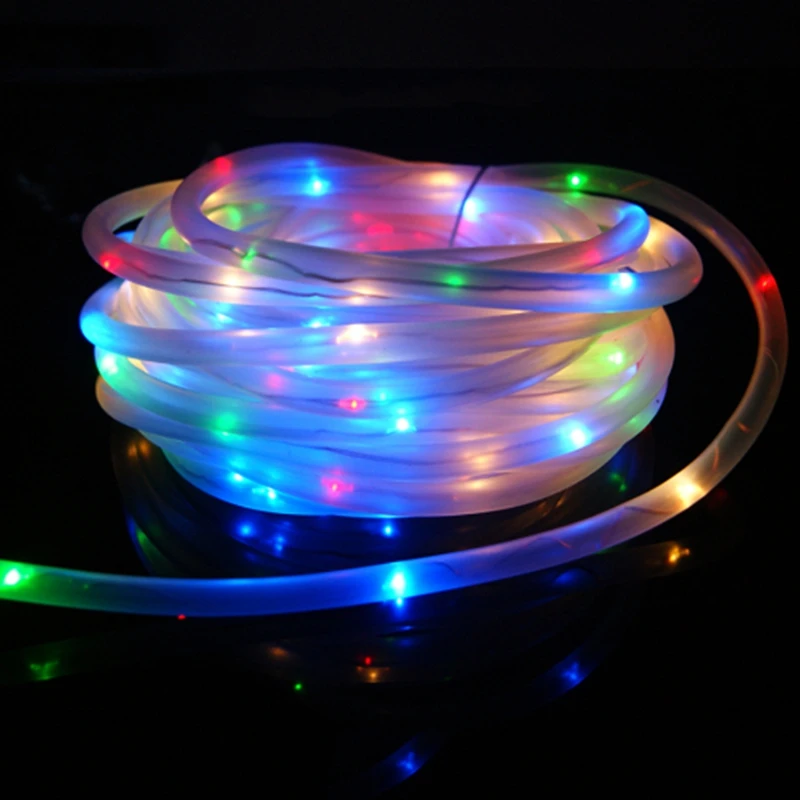 

4Colours Waterproof 7M 50 LED Solar Rope Tube Led String light Strip Fairy Lighting Outdoor Garden Xmas Party Decoration light