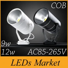 Черный Белый светодиодный фонарь 9 Вт 12 Вт освещение естественный холодный теплый белый светодиодный точечные потолочные светильники AC 85-265 в CE UL SAA
