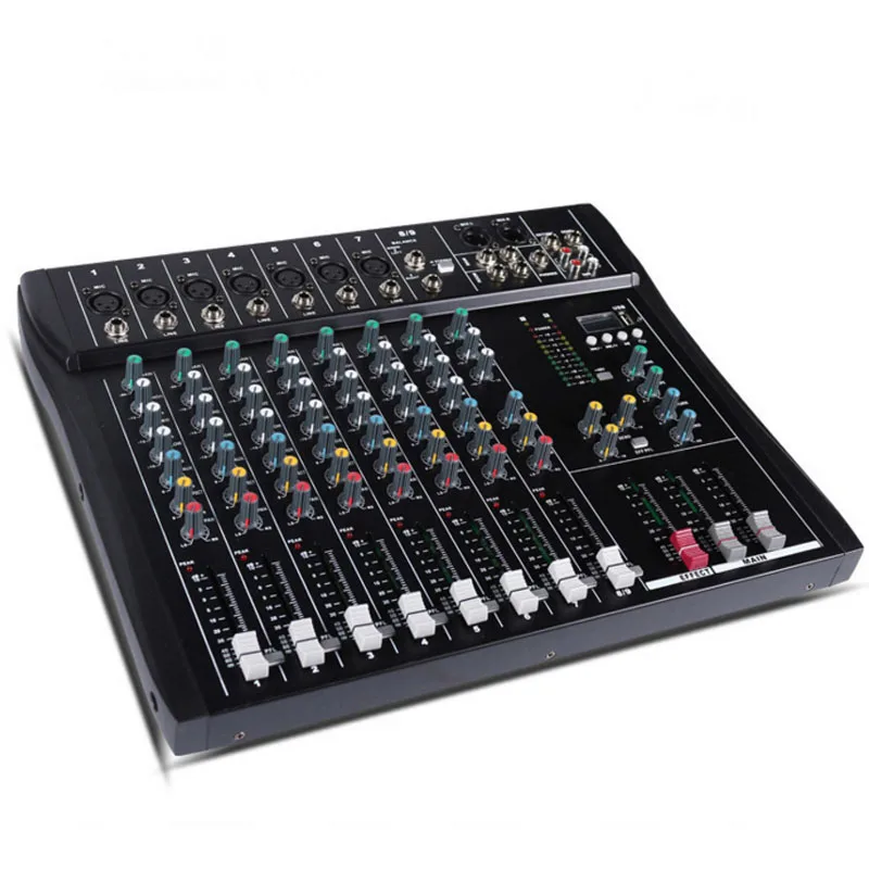 Professional 8 Channel DJ Audio Bluetooth USB