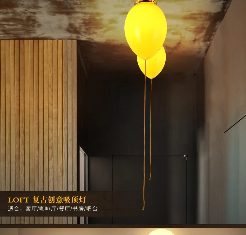 lustre moderno de teto com balões para