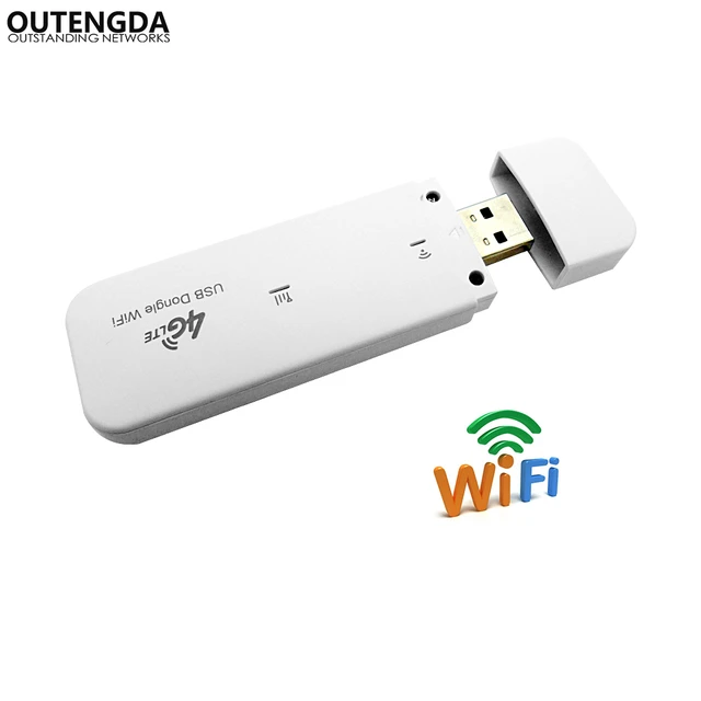 WiFi Modem Dongle, 4G LTE TDD FDD GSM USB WiFi Adapter Wireless Hotspot  Router USB Network Modem with SIM Card Slot for Phone Tablet Computer Laptop