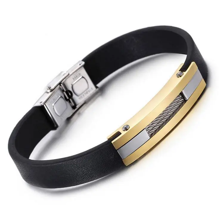 Punk Style Stainless Steel & Leather Bracelet For Men & Women - Gecko Lizard Design, Adjustable Woven Rope - View #7