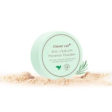 Умная кошка бренд контроль масла Минеральная рассыпчатая пудра изысканный мягкий и гладкий тональный, для придания яркости стойкий влажный макияж