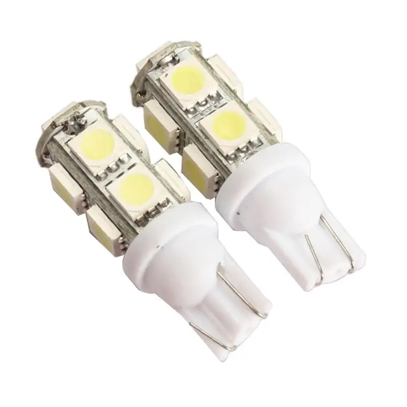 2 шт. автомобиля задний фонарь 194 168 W5W T10 9SMD 5050 светодиодный белый светильник