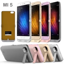 External 4200mAh Power bank Pack backup battery Charger Case For Xiaomi Mi5 + USB cable Tempered glass film