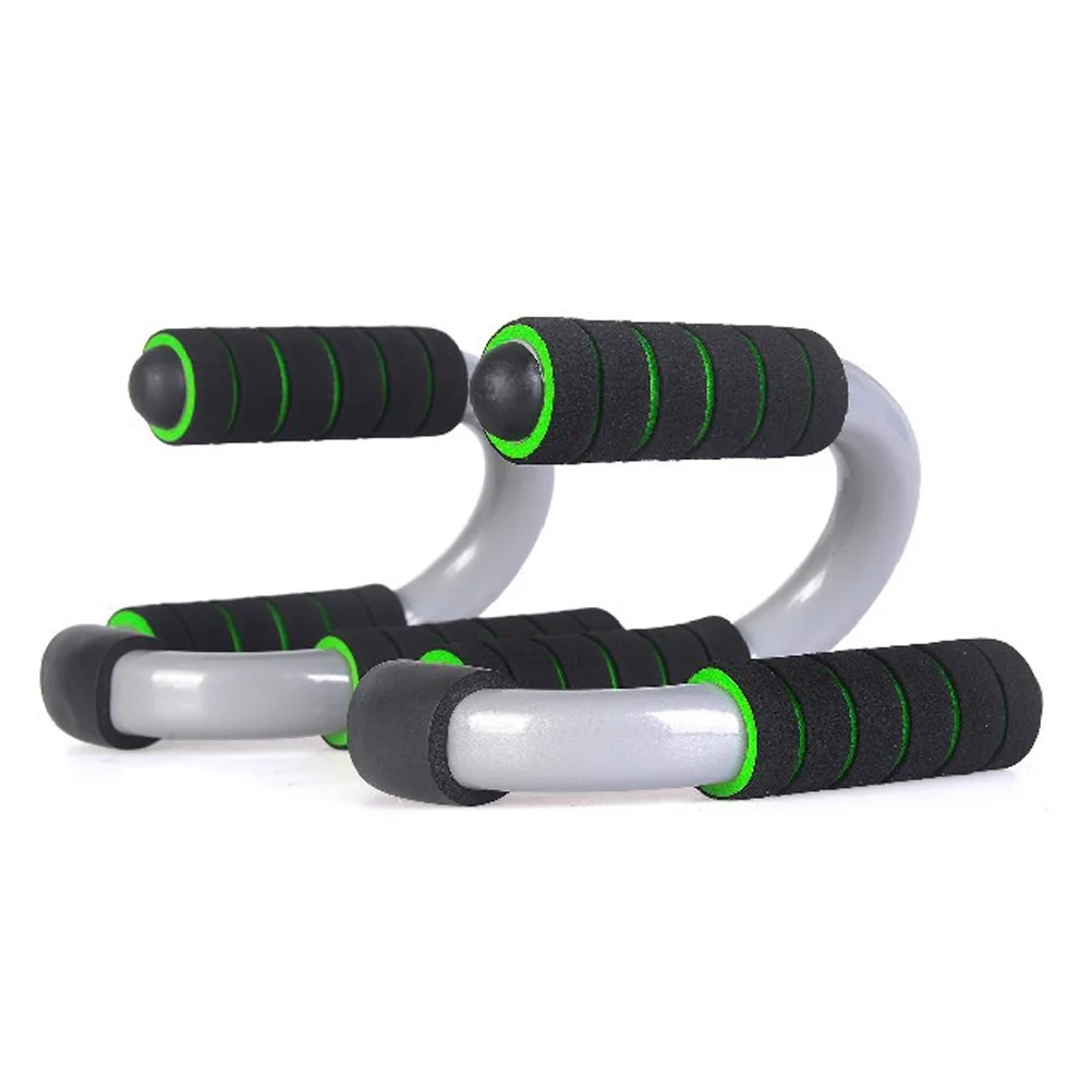 

S-Shaped Push-up Bars Stands Support Brackets Home Muscle Workout Exercise Fitness Equipment - One Pair