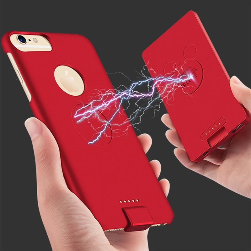 

4000/5000mAh Portable Back Cover Battery Charger Case For iPhone 8 7 6 6S Plus External Backup Power Bank For iPhone 8 7 Plus
