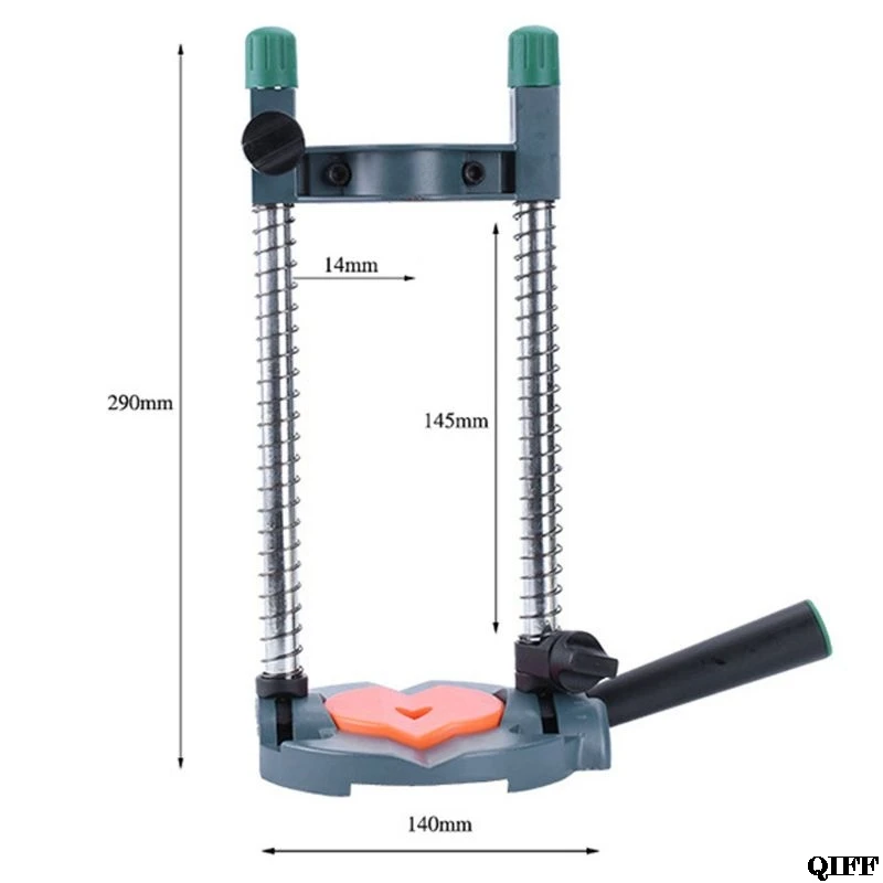 Регулируемая угловая буровая установка прецизионная направляющая стойка позиционирования Кронштейн Держатель для электрической дрели съемная ручка инструмент MAY28