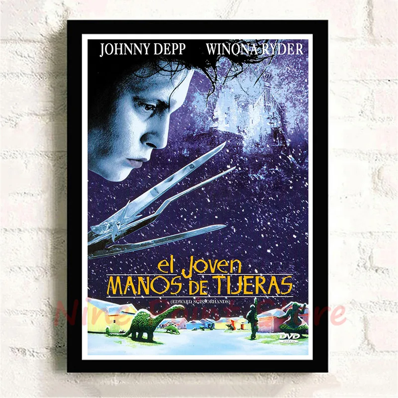 Classic movie Edward Scissorhands Classic Coated paper bar home decoration wall sticker Frameless
