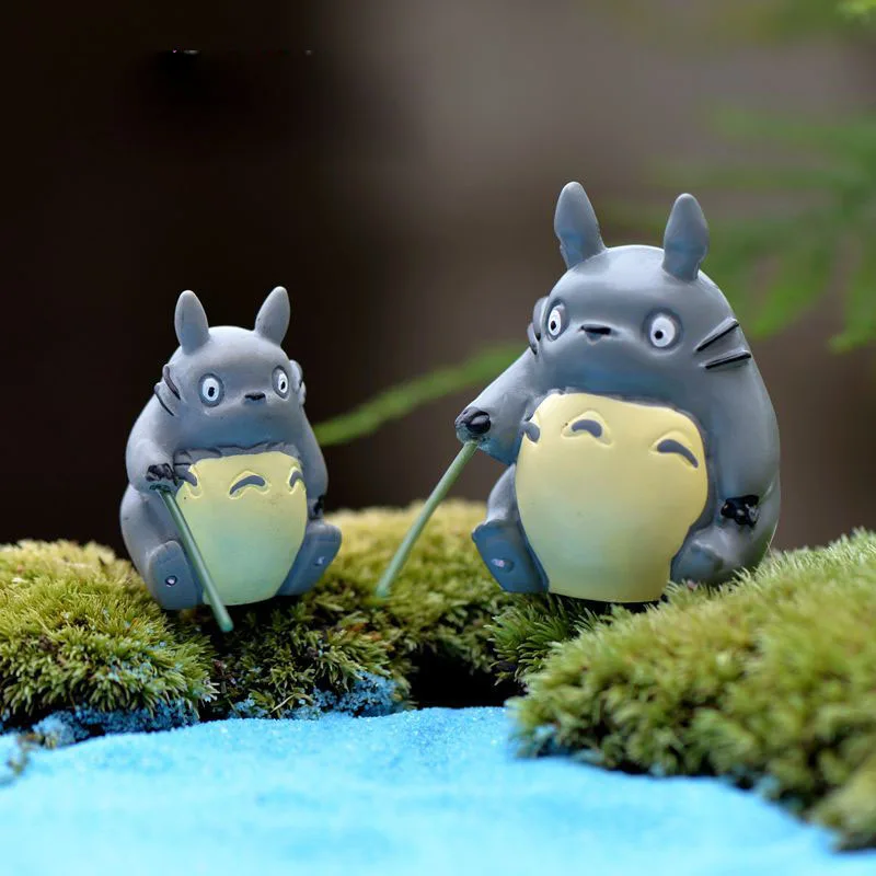 

Fishing Totoro Miniature Fairy Garden Home Houses Decoration Mini Craft Micro Landscaping Decor DIY Accessories
