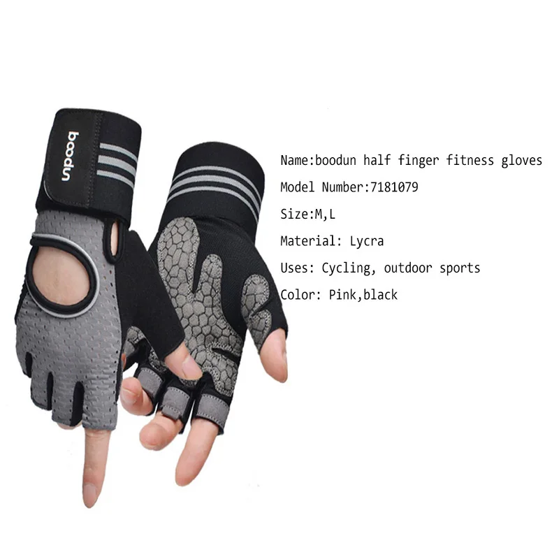 Half Finger Weight Lifting Sports Gloves Non Slip Men Women Fitness Training Gloves Body Building Outdoor Equipment 7181079