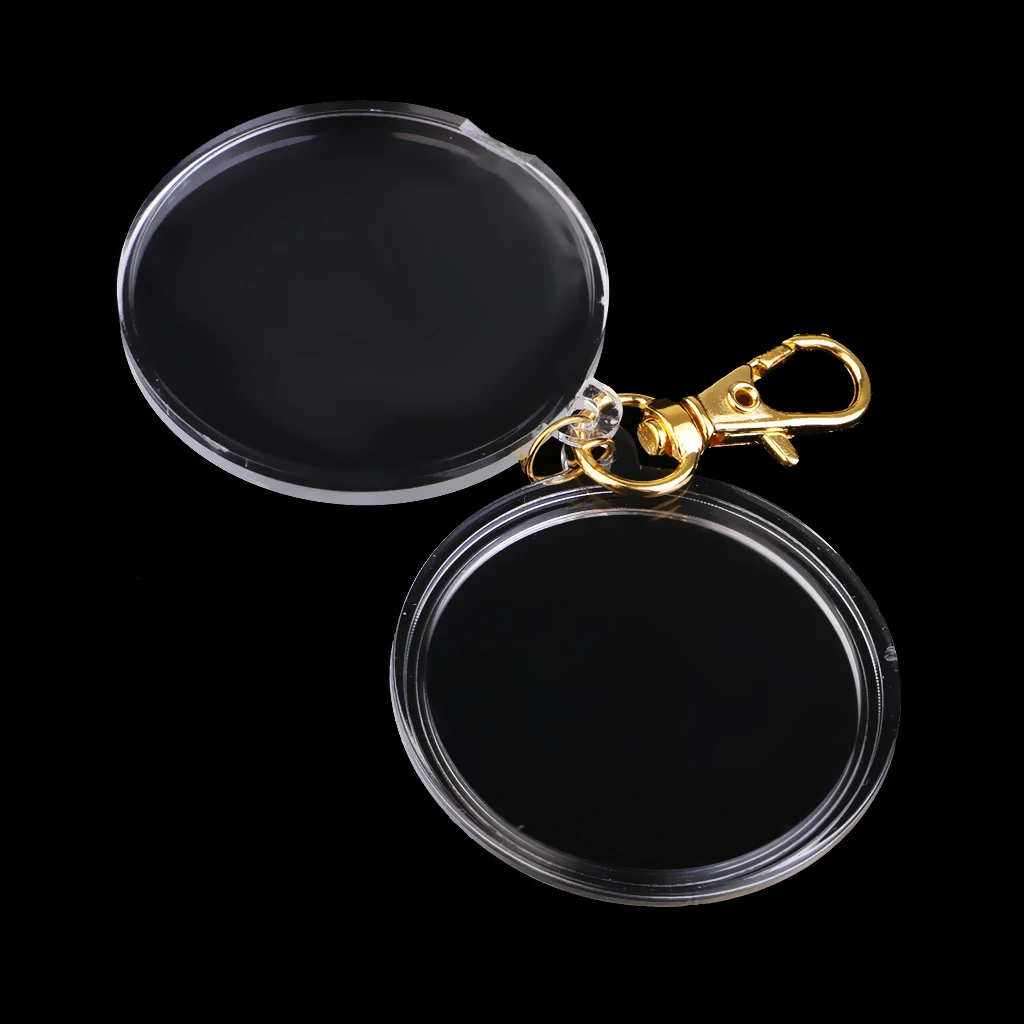 Multi-Fonction Coin Holder Keychain Coin Storage Key Ring DIY Photo Frames Home Decor
