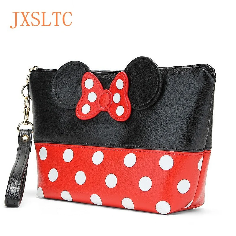 

Ladies Travel Organizer Cosmetic Bag Mickey Mouse PU Waterproof Bathing Products Cosmetic Storage Bag High Quality Women Bag
