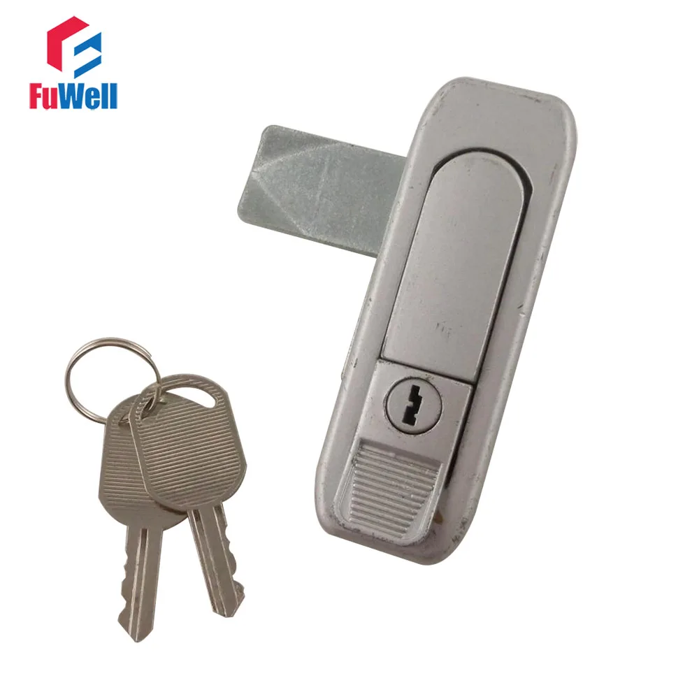 Металлический плоский замок с ручкой длиной 82 мм дверной для шкафа|plane lock|door lockdoor