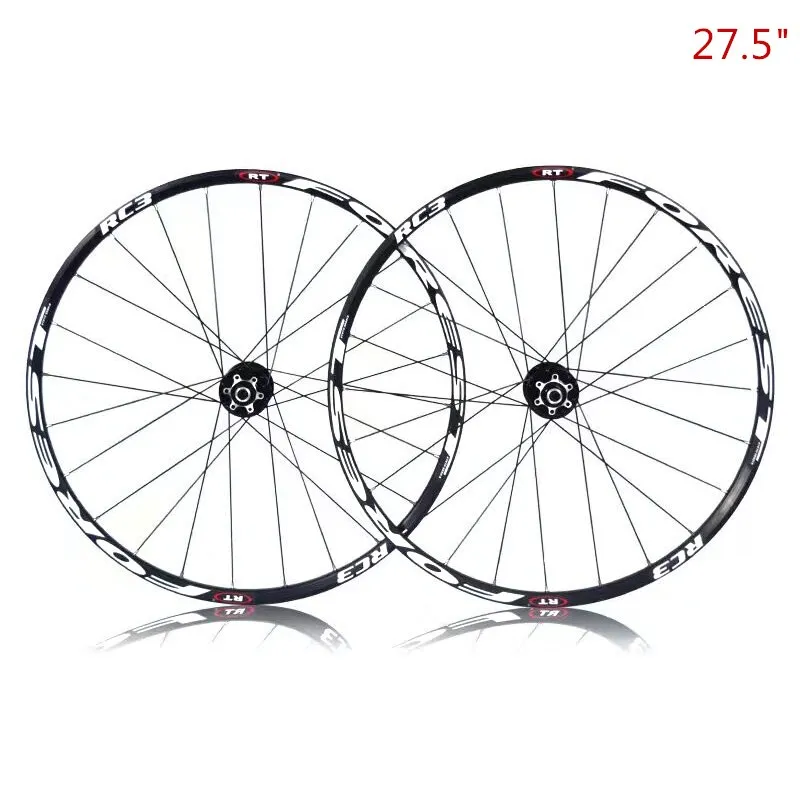 26 дюймов 27,5 дюймов горный велосипед 120 звуков 5 Perlin колеса группа дисковых тормозов легкие велосипедные диски набор LQ001 - Цвет: white 27point5 inch