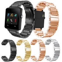 Нержавеющая сталь Смарт-часы ремешок для Garmin Vivoactive ацетат Браслет Смарт-часы ремешок для часов Correa Reloj