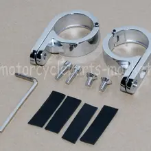 1 пара Универсальный мотоцикл хром руль крепления зажим часы 32 мм 1 1/" для Harley Honda Yamaha Suzuki Kawasaki Street