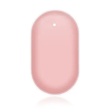 

USB Rechargeable Electric Hand Warmer Winter Pebbles Double-Side Mini 5V Long-Life Pocket Power Bank 2 in 1 handy heater