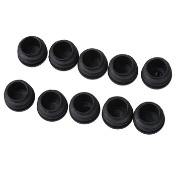 

Chair Table Legs 25mm Diameter Plastic Cap Round Ribbed Tube Insert 10 Pcs