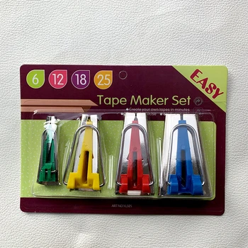 

4 Sizes Fabric Bias Tape Maker Tools Sewing Accessories Bias Tape Makers 6mm 12mm 18mm 25mm Bias Binding Tape Maker