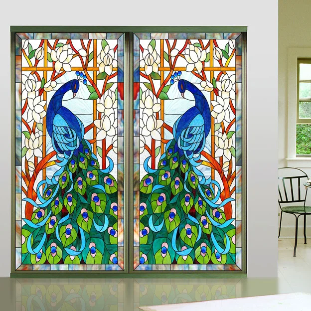 Sunflowers 4 Faux Privacy Stained Gl Clings And Window Films Glenn S Decorative Window Film