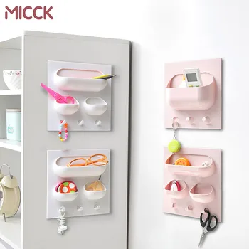

MICCK Bathroom Plastic Shelf Suction cup wall bracket Shampoo Soap Cosmetic Shelves bathroom accessories kitchen organizer rack