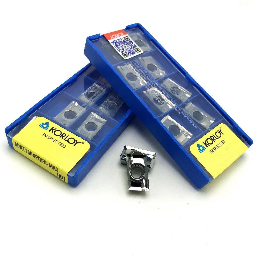 KORLOY APKT1604PDFR MA3 H01 Aluminum cutter blade Insert Mill Tool