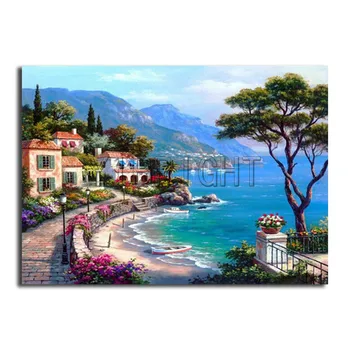 

Diamond Painting Cross Stitch Landscape Square Rhinestone Diamond mosaic 5D DIY Sea View home decoration diamond embroidery YSD
