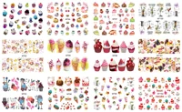 1 Sheet Nail MT94 Beauty Cup Cake Nail Art Water Transfer Sticker Decal For Nail Tattoo Tips Nail Tools 2