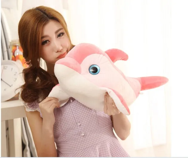 Мягкое Животное 45 см Дельфин плюшевая игрушка милая кукла подарок w2373|gifts silver|gifts