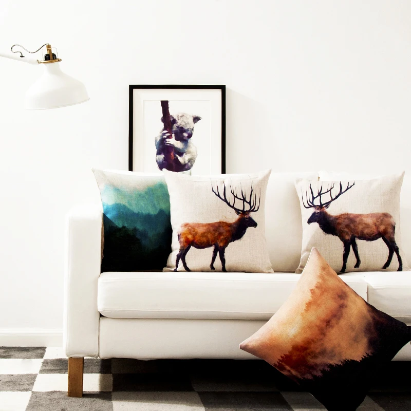 الشمال المائية الحيوان الدب دير وولف بسيطة غطاء وسادة ديكور المنزل الوسائد الكتان وسادة حالة مكتب أريكة غطاء وسادة الشمال المائية الحيوان الدب دير وولف بسيطة غطاء وسادة ديكور المنزل الوسائد الكتان وسادة حالة مكتب أريكة غطاء وسادة