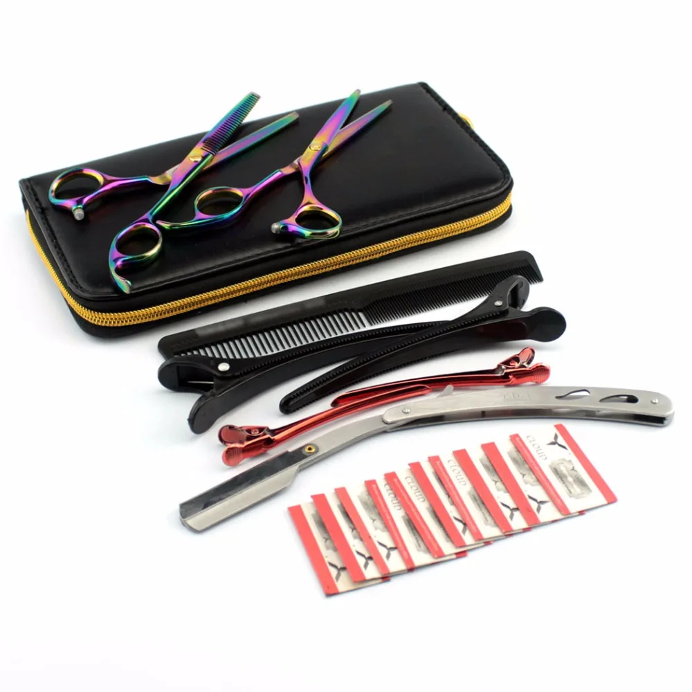 ZY Pro Shaving Barber Salon Kit 5.5 Inch Hair Cutting Hairdressing