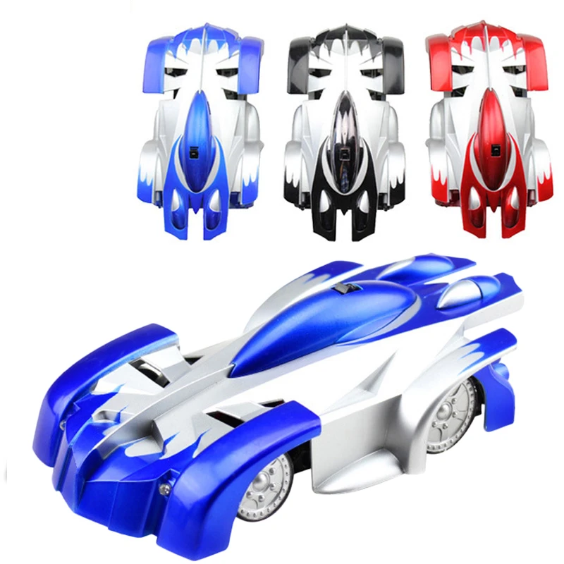 Remote Control Cars RC Car Wall Climbing with LED Lights Wall Racer RC Toys 360 Degree Rotating Stunt Toy Antigravity Machine 