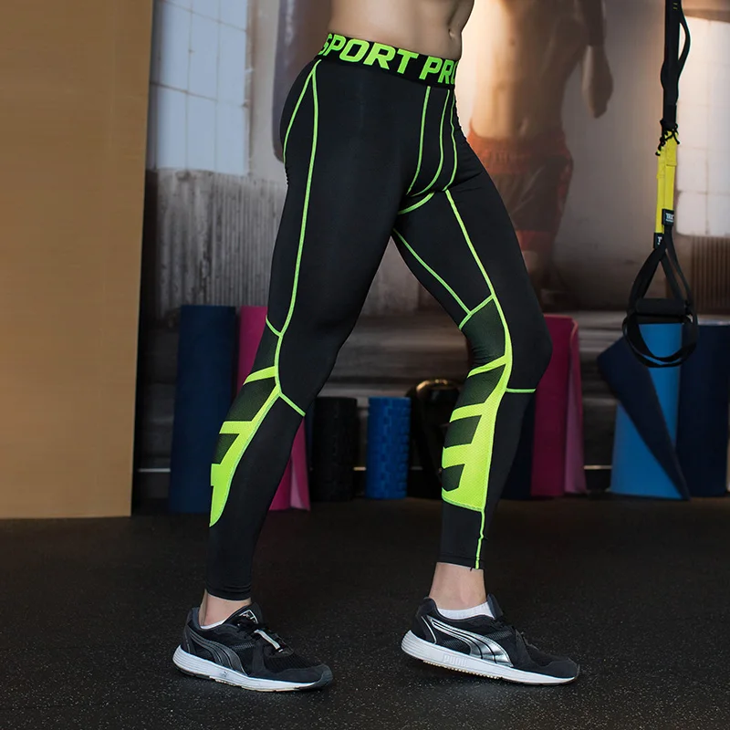 

2017 Mens Compression Tights Tight Base Layer Skins Running Run Fitness Excercise Cycling Clothing Bicycle Bike Pants Gear