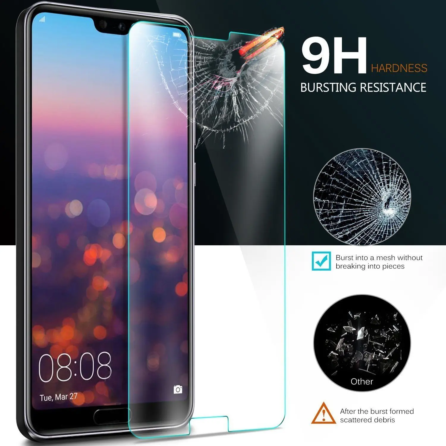 9H 2.5D Tempered Glass for Huawei P20 Lite Screen Protector P20