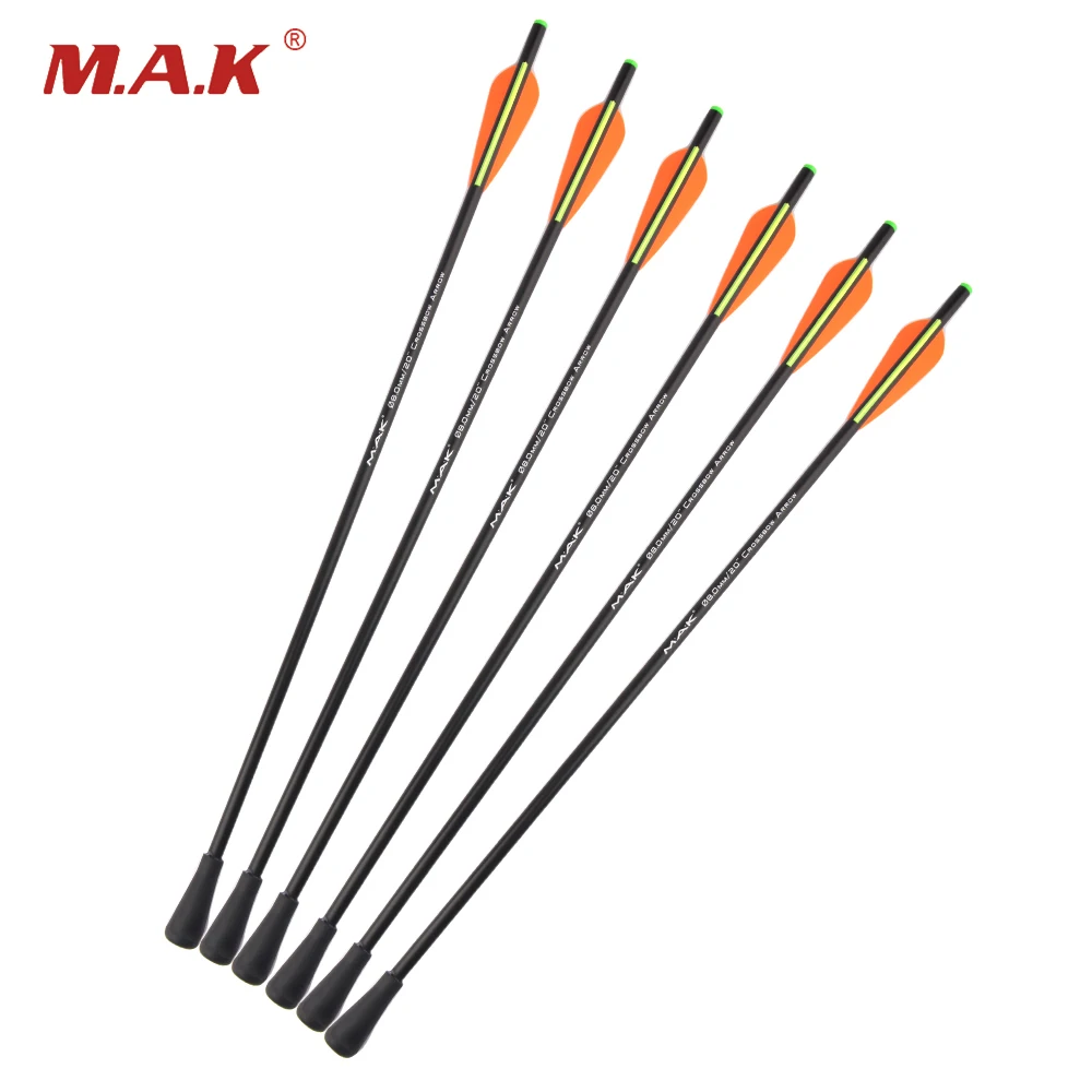Fiberglass Crossbow Arrow 20 Inch Diameter 8.8mm With Rubber Arrow Tips For Archery Hunting